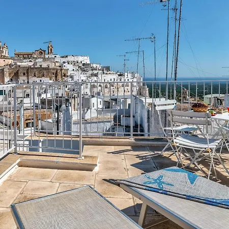 Apartman Panoramic Terraces With Sea & Old Town View Style Ostuni